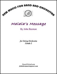 Malala's Message Orchestra sheet music cover Thumbnail